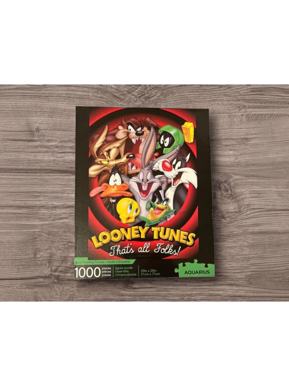 Aquarius Looney Tunes 1000-Piece Jigsaw Puzzle Bugs Marvin Taz Daffy Complete